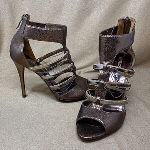 Guess by Marciano Strappy Caged Stiletto Heels